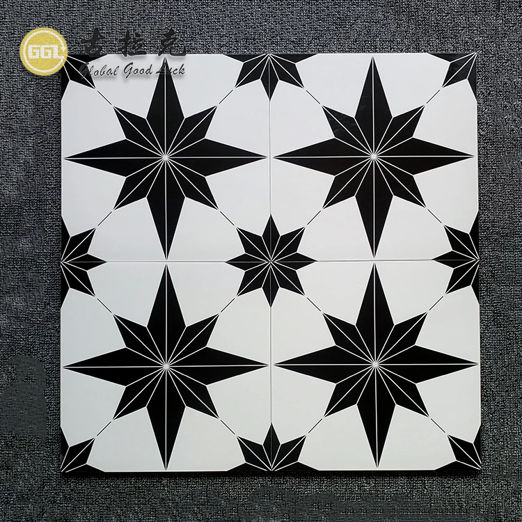 Square Flower Pattern Porcelain Porcelain Mosaic Tile