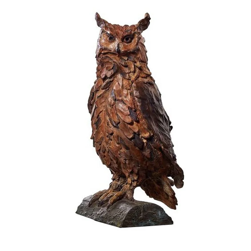 Customized Large Cast Bronze Bird Statue Outdoor Garden Decoration With Copper Standing Pigeons & Dove Metal Crafts