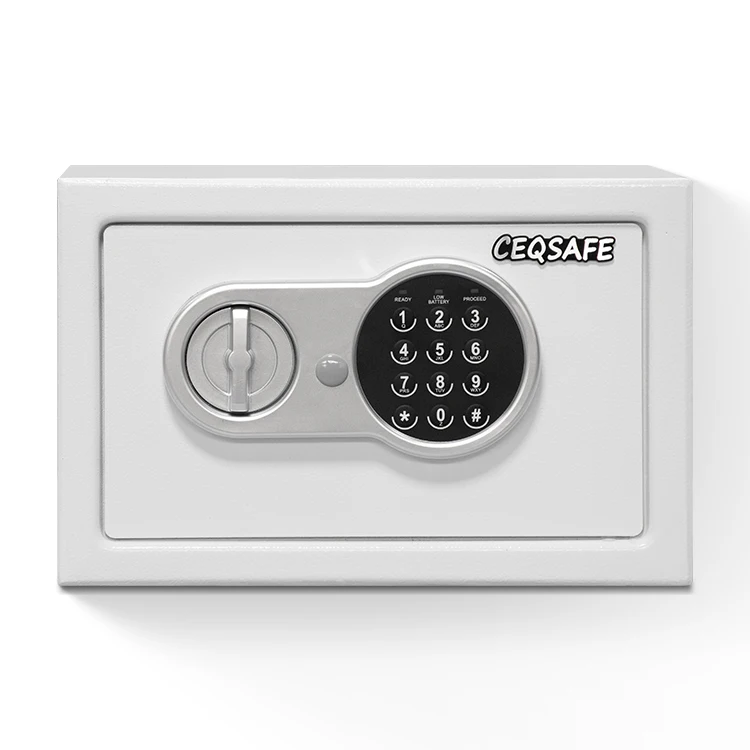 CEQSAFE Hotel Home Sale Change Code Bank Battery Dead Flat Replacement Argo Electronic Cheap Digital Mini Safe Box for Money