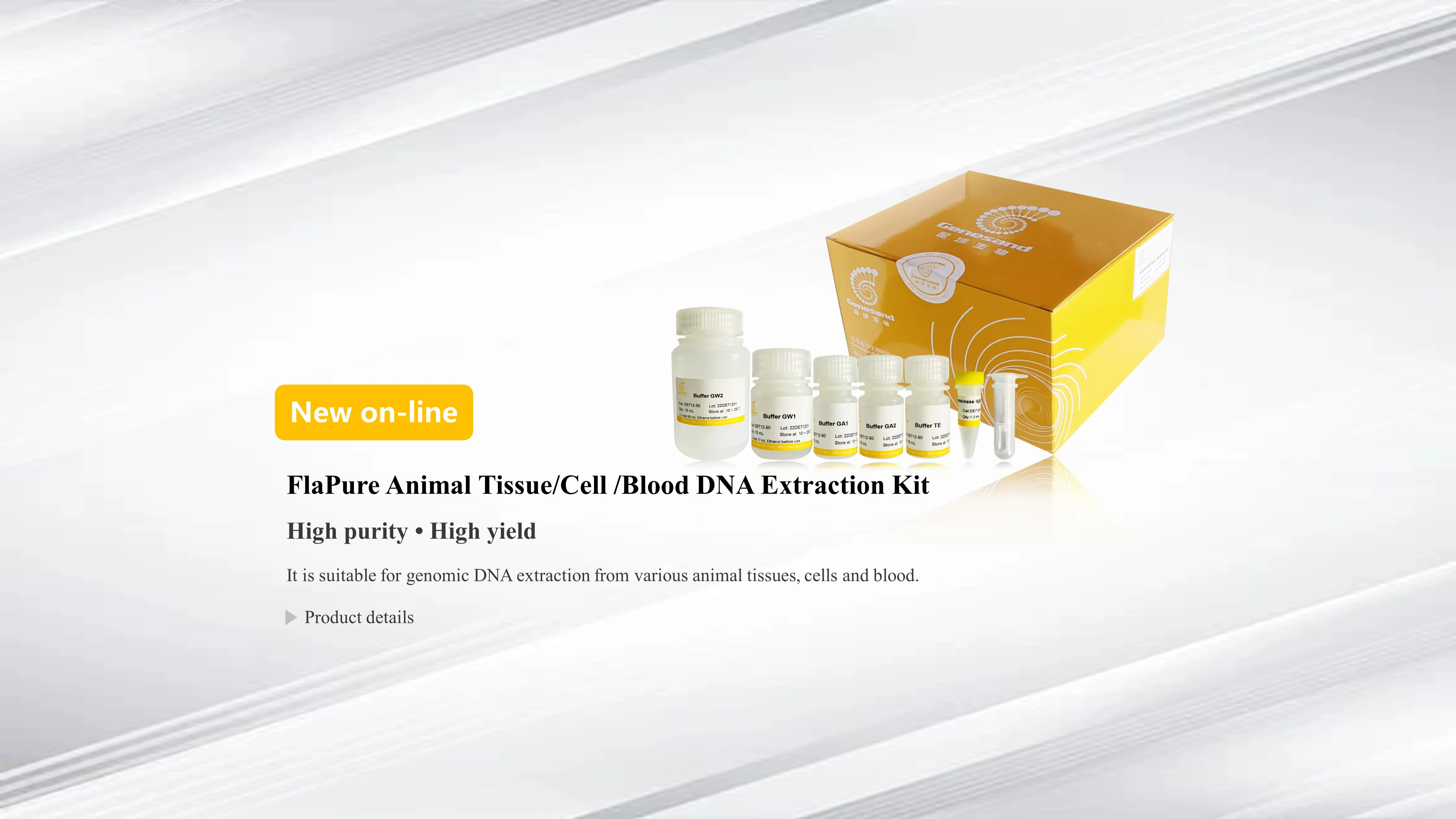 Spin Column Form Genomic Dna Extraction Kit Rapid Lab Use Universal