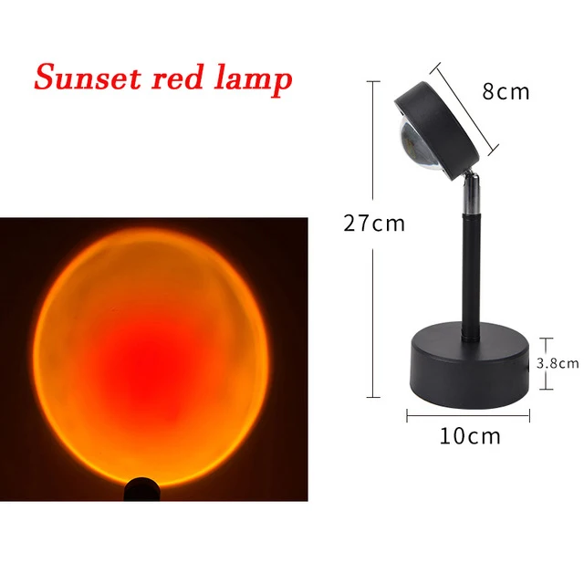 Rainbow Sunset Lamps DC 5V Red Projector Atmosphere Led Night