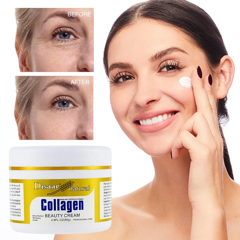 Crème Visage éclaircissante Au Collagène Et Acide Kojic 80ml - Anti-âge, Anti-imperfections