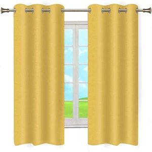 Mustard Blackout Curtains for Bedroom Blackout Curtain Fabric Style Blackout Curtains
