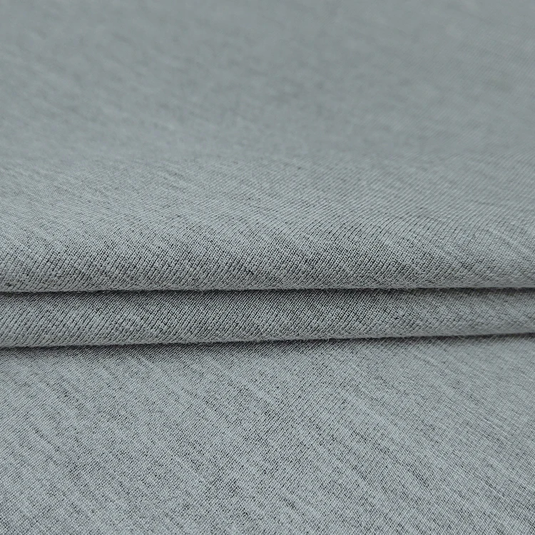 High Stretch Solid Bamboo Fabric by Roll, Knit Stretch Bamboo Single Jersey Fabric for T-shirt/ factory