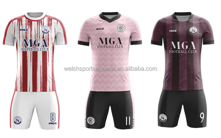 Training Soccer Uniform Football Jersey Full Set With Simple Design