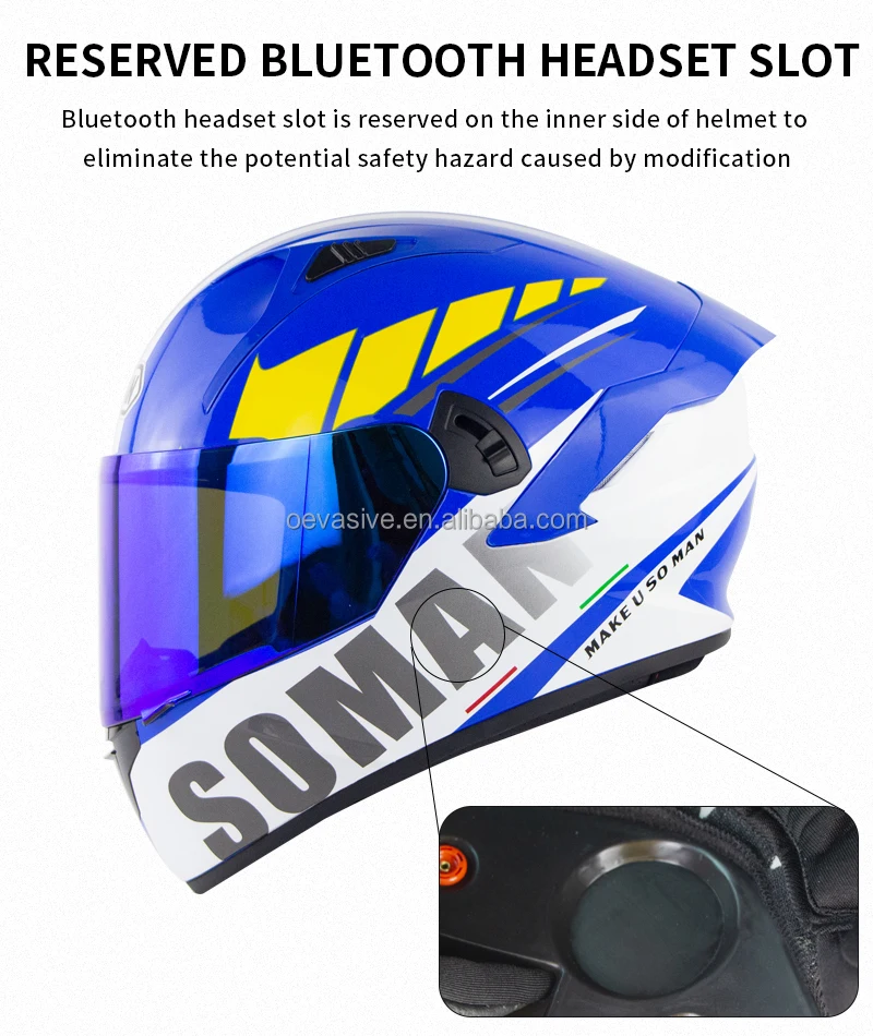 Helm Desain Baru Dot Wajah Penuh Off 