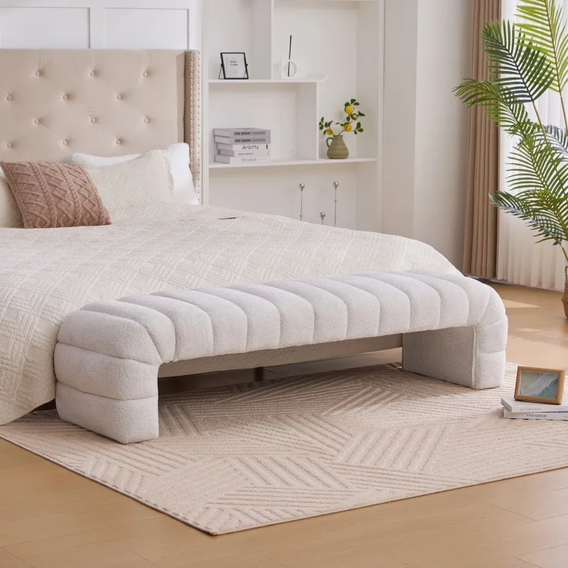 Elvarenae Aveline Channel-Tufted Bench — product detail