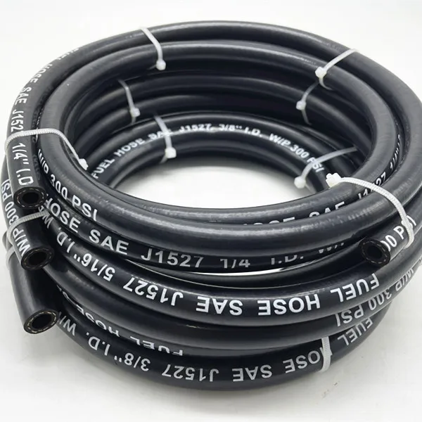 Black Ethanol Resistant Boat Marine Fuel Line Filler Hose Sae J1527