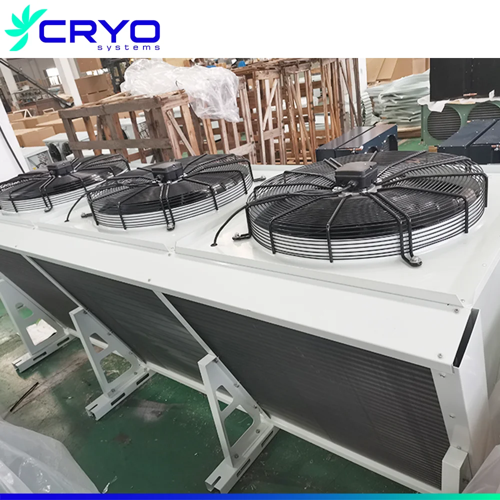 Fin Type Condenser Fan Coil Unit Condenser Tube and air Cooled Condenser Refrigeration