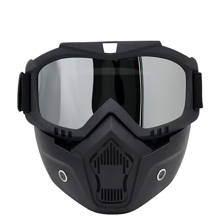 Yakeda Training Protection Goggles Motorcycle Detachable Skeleton Full Face Mask Tactical Glasses Skull Masks for Helmet