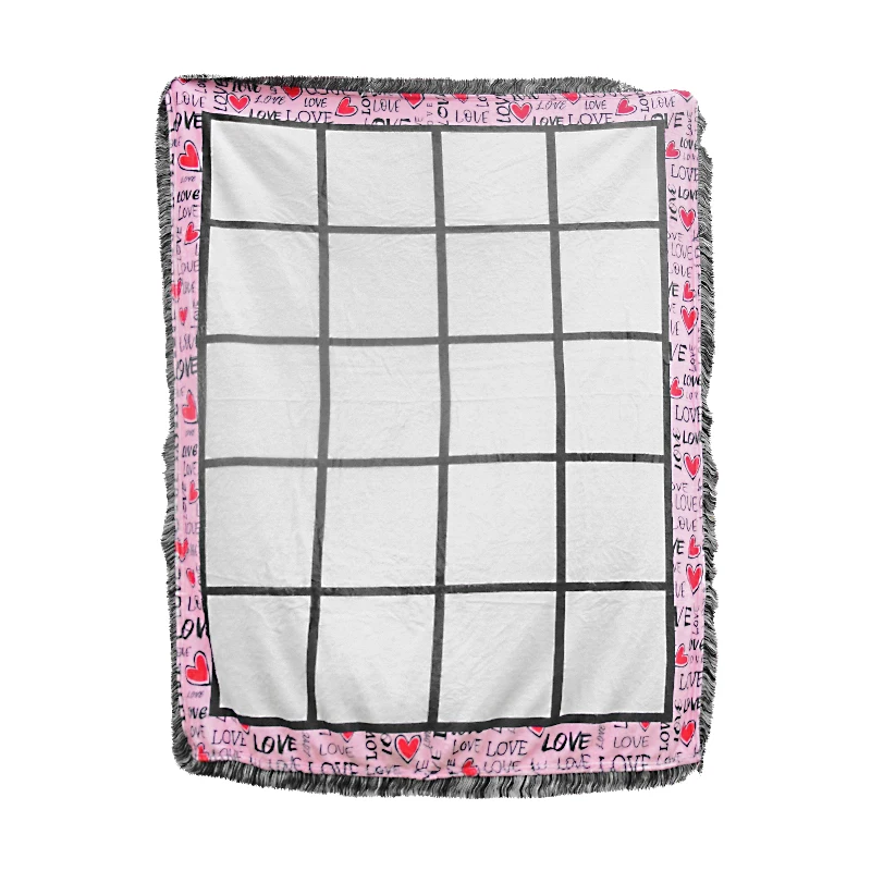 Blank Sublimation Blankets For Heat Press Printed 20 Panels Photo