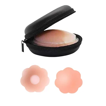 Reusable Silicone Nipple Covers Waterproof NippleCover Stickers Nude Small Bra Petals Hypoallergenic Star Pasties for Women