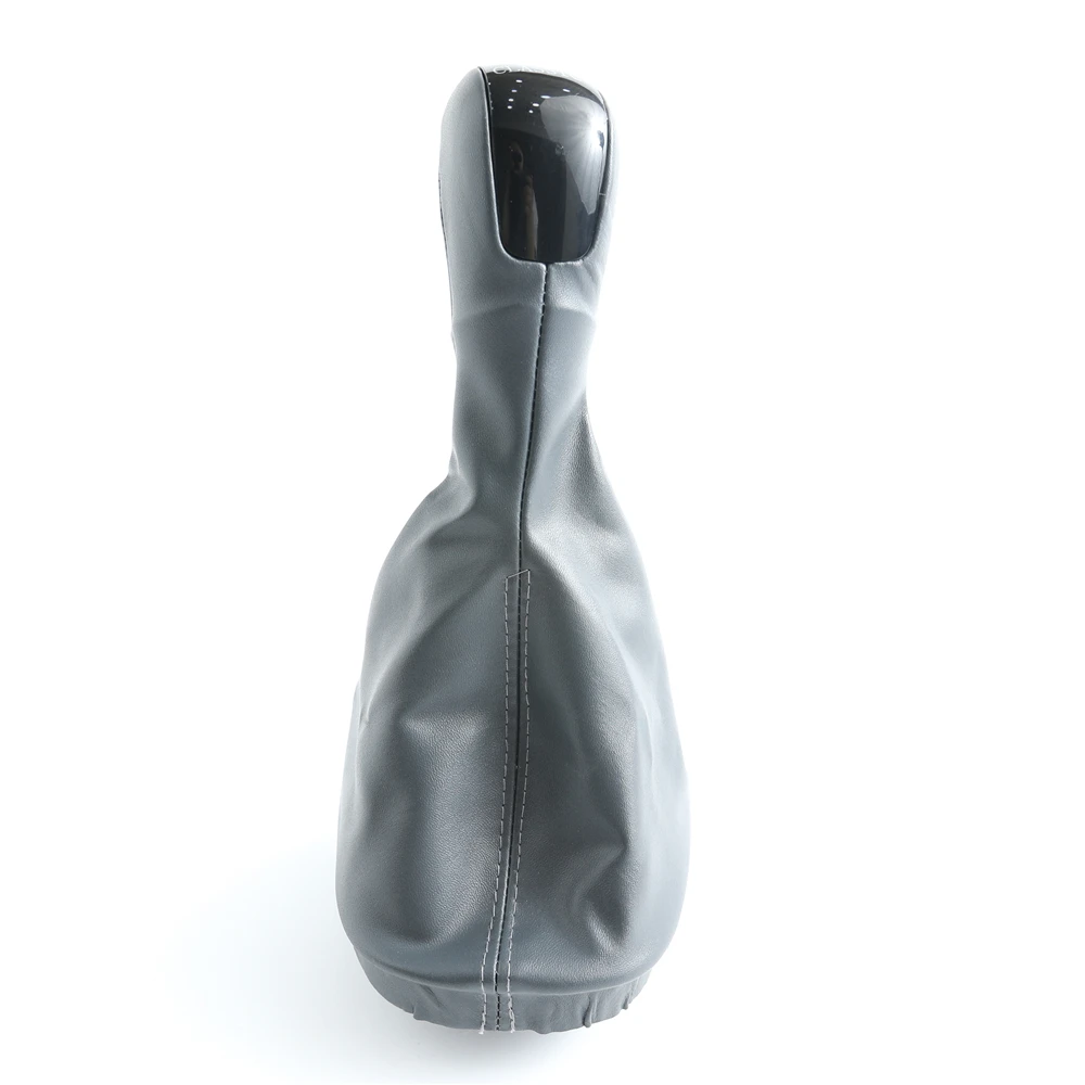 For Mercedes Benz C Class W203 S203 Manual 5 6 Speed Gear Shift Knob Lever Shifter Gaitor Boot Leather Cover Case Car Styling
