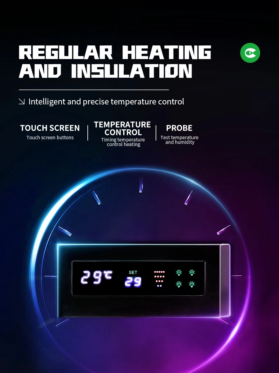 Cleen Heating Reptile Tank Smart Constant Temperature Glass Reptile