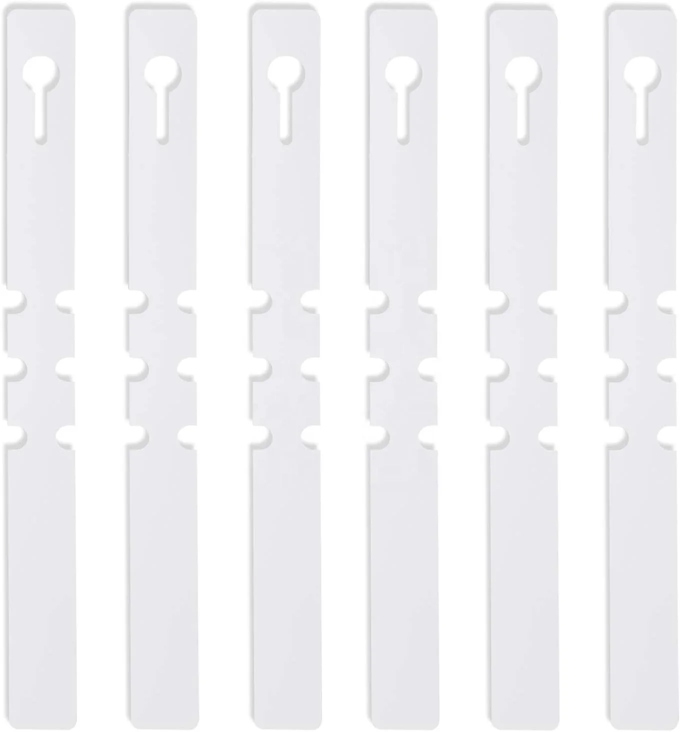 White Colour Plant Labels Tags Plastic Adjustable Wrap Around Waterproof Hanging Garden Tree Name Tags