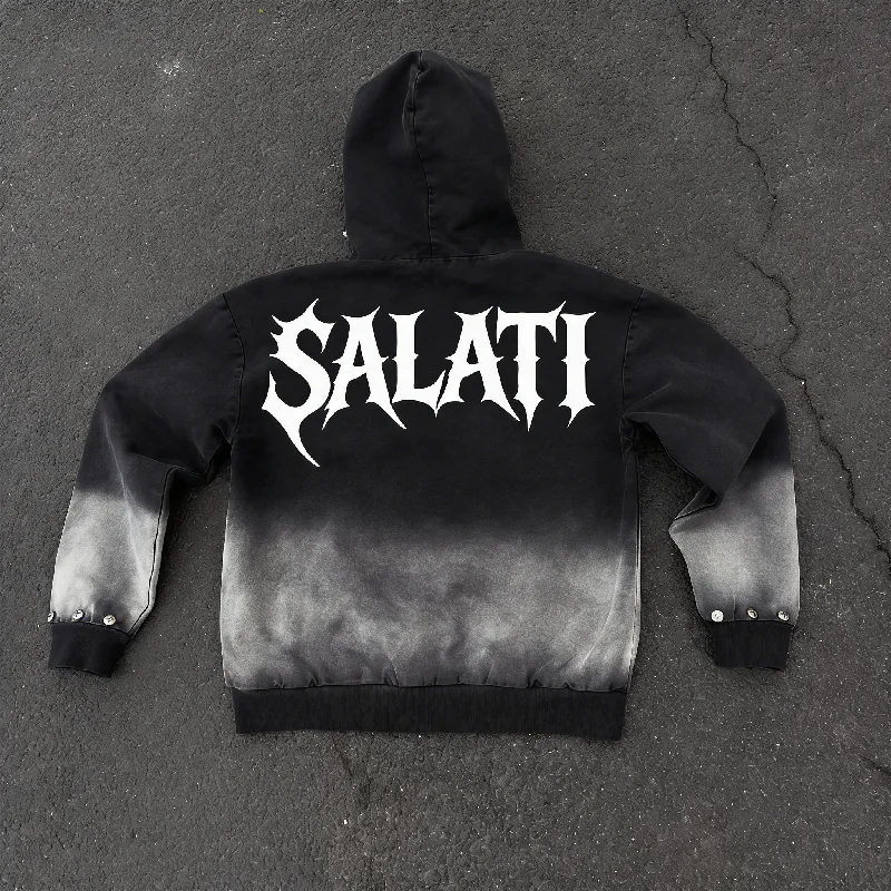 Custom Men's Baggy Cotton High Quality Hooded Long Sleeve Crewneck Casual Letter Pattern Spring Sweatshirt gallery 2