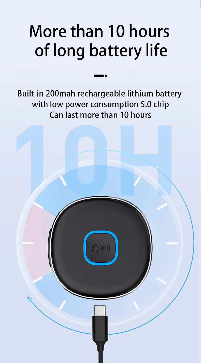 New Design Jlj33 Universal Bluetooth Receiver 3.5mm Aux Wireless Audio