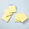 Jaune clair-7,5 * 7,5 cm