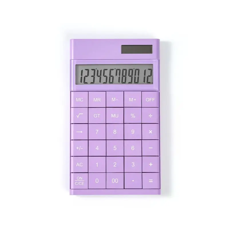 Custom 12 digit calculator cute custom business student gift high quality wholesale calculator stationery items