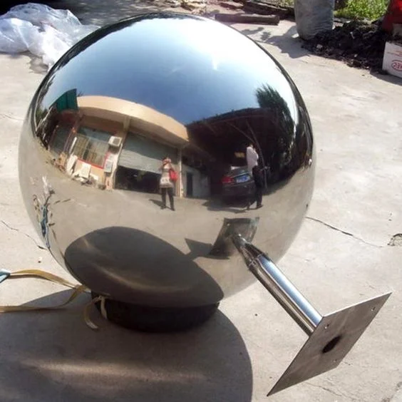 1000mm 304 Stainless Steel Large Balls Sculpture For Gardens 40 Inch