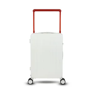 Hot Sale Custom Logo Trolley Suitcase with Functional TSA Lock Carry-On and Spinner Caster for Men Women Made of PC Aluminum