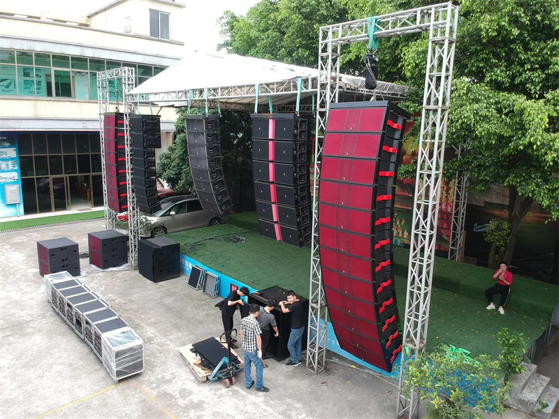 Performance Events Stadium Concert Church Movement Line Array Speakers  MAX215 Unique Design Dual 15'' Line Array