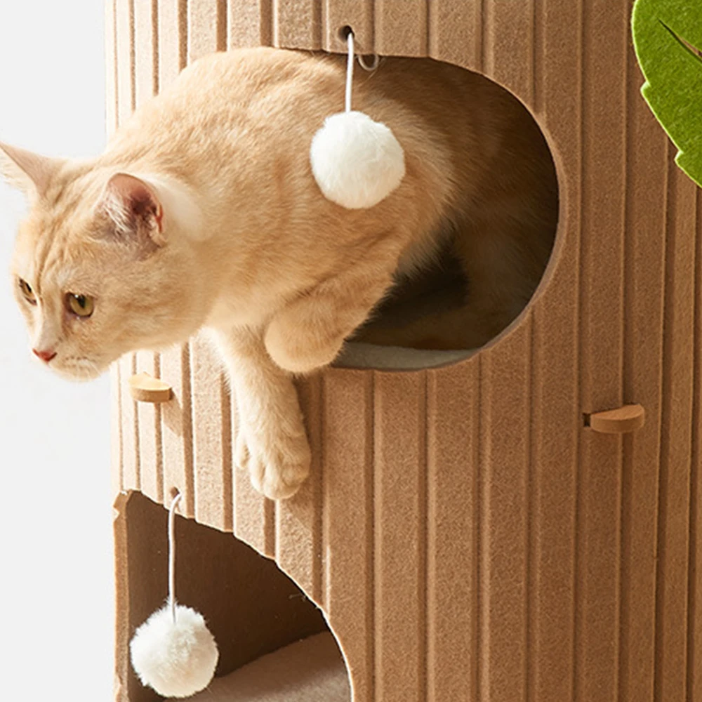 Wholesale Two Three Layer Tree Hole Design Cat Tunnel House