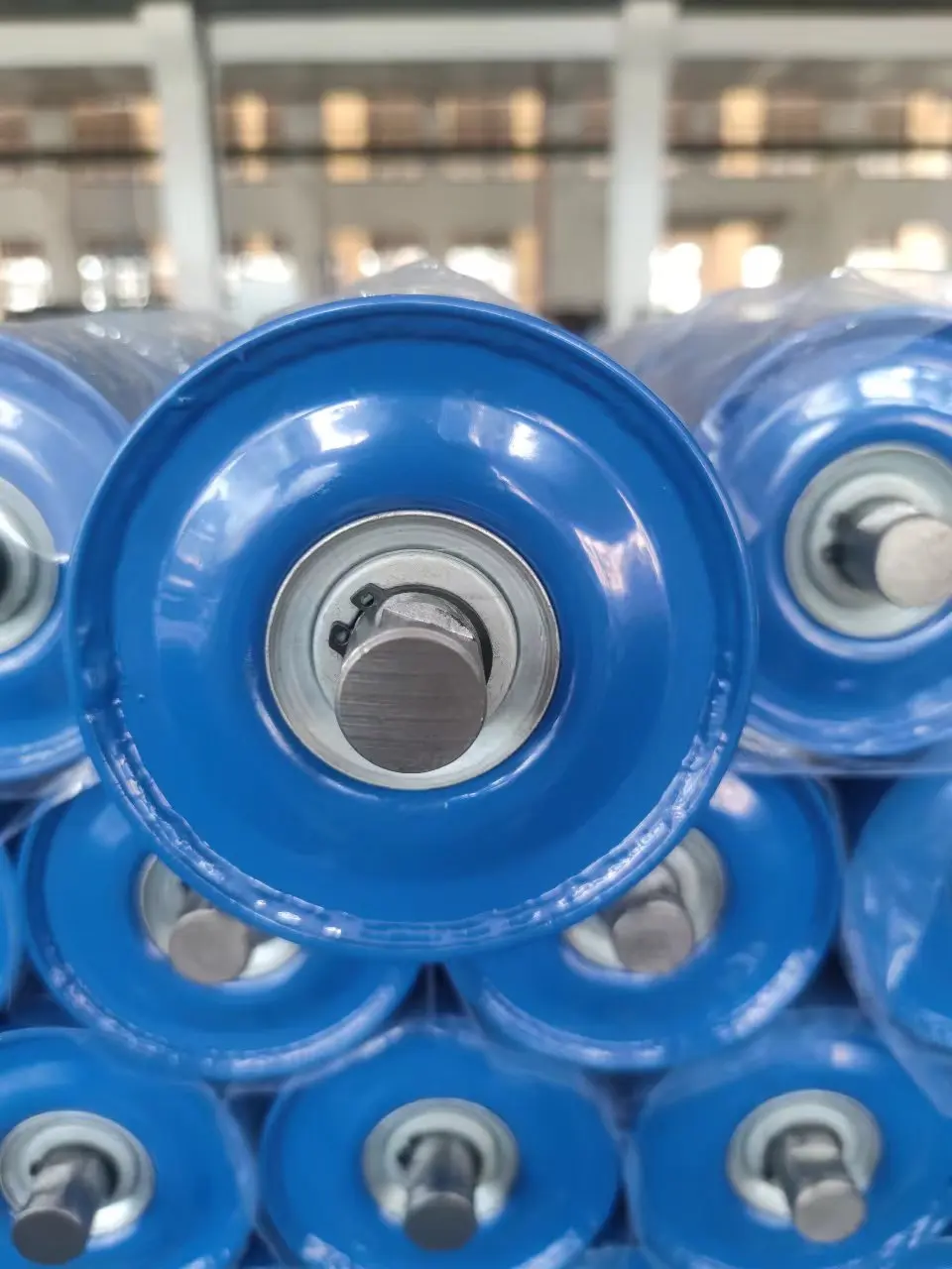 SANS1313 South Africa Standard  Heavy Duty Popular Conveyor Roller Dia 127mm Blue Color