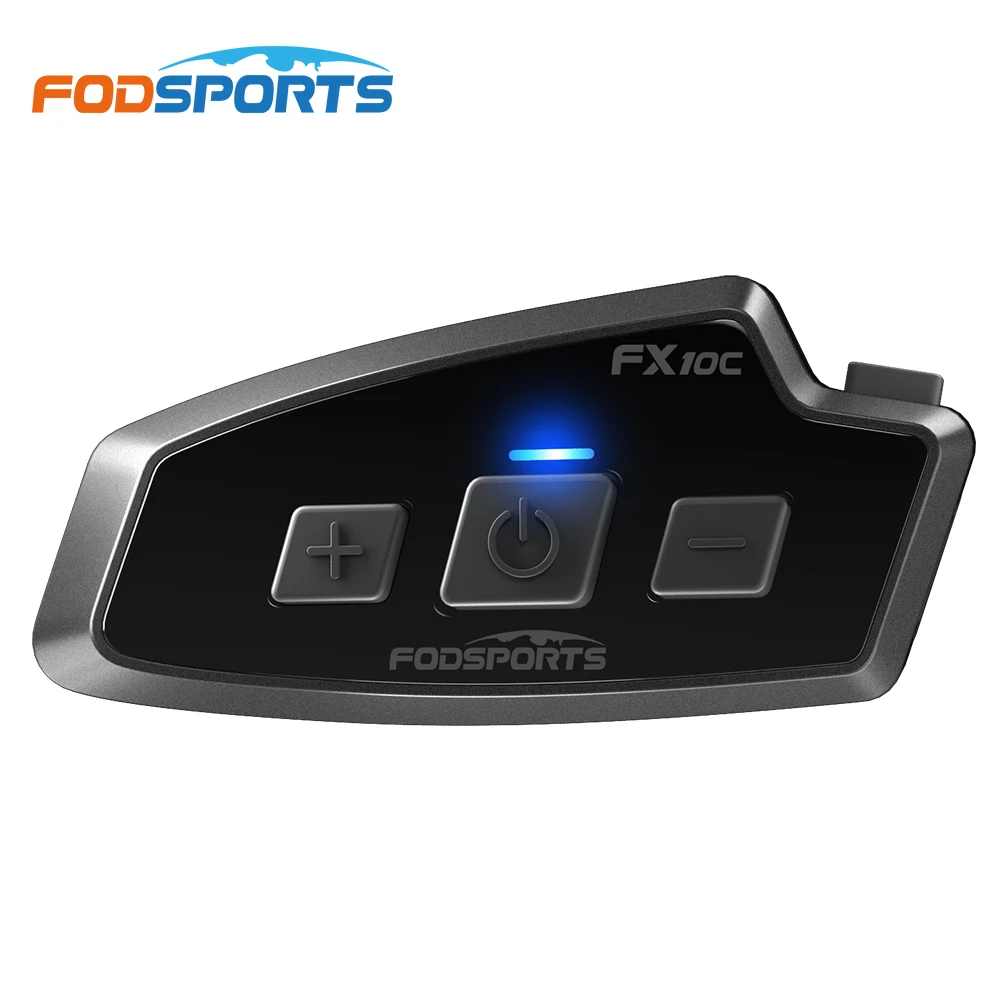 Fodsports FX10C Mesh Intercom - Motorcycle Bluetooth Communication