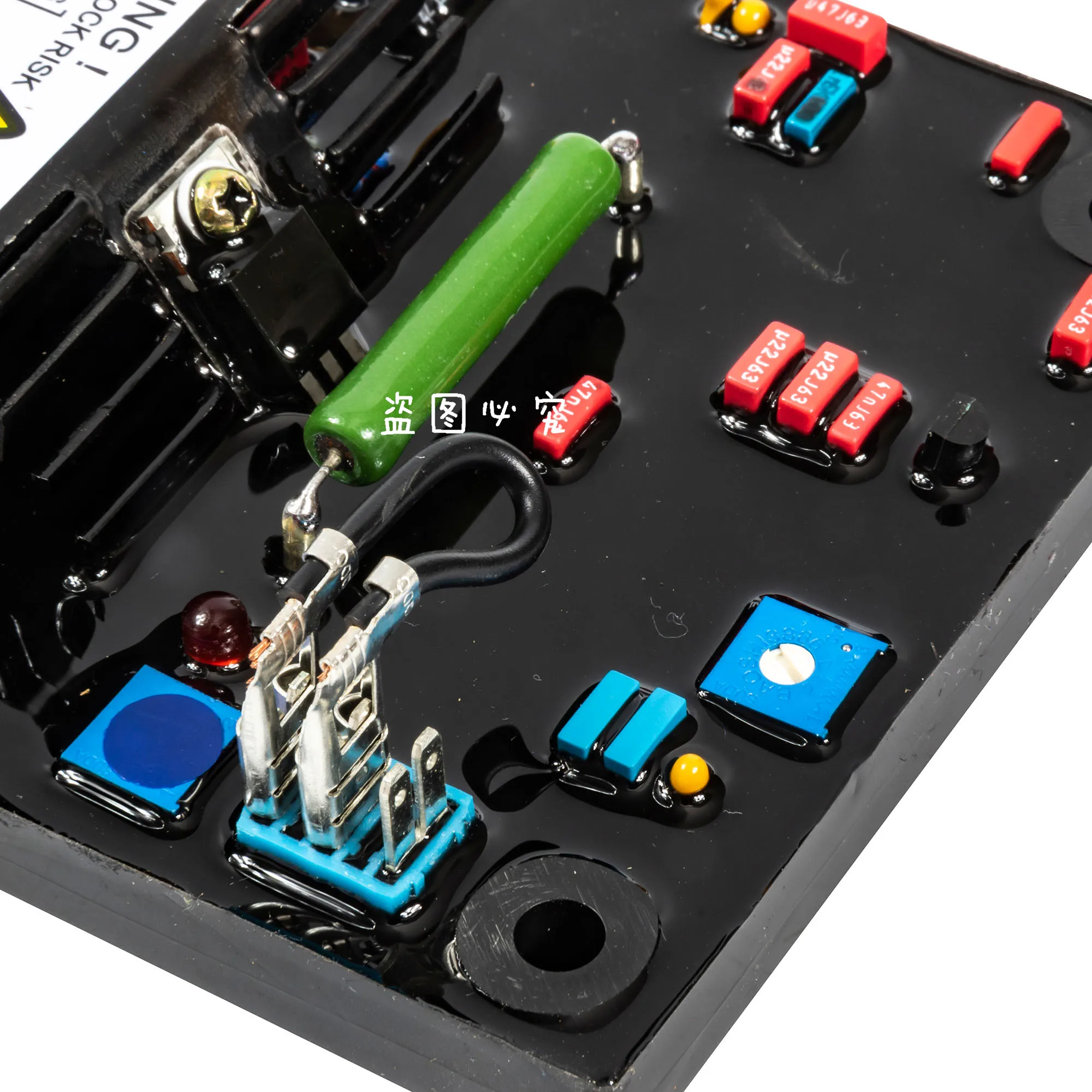 Diesel Automatic Voltage Regulator Generator AVR SX460-A With Red Capacitor