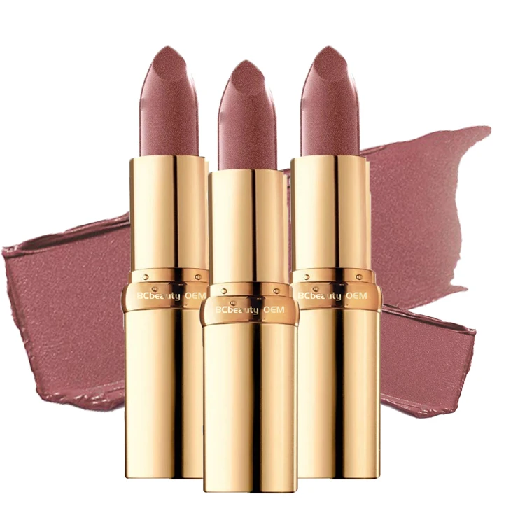 Makeup Set Kit Supplier Moisturizing Creamy Long Lasting Waterproof Lipstick Rose Gold Cruelty Free Vendor