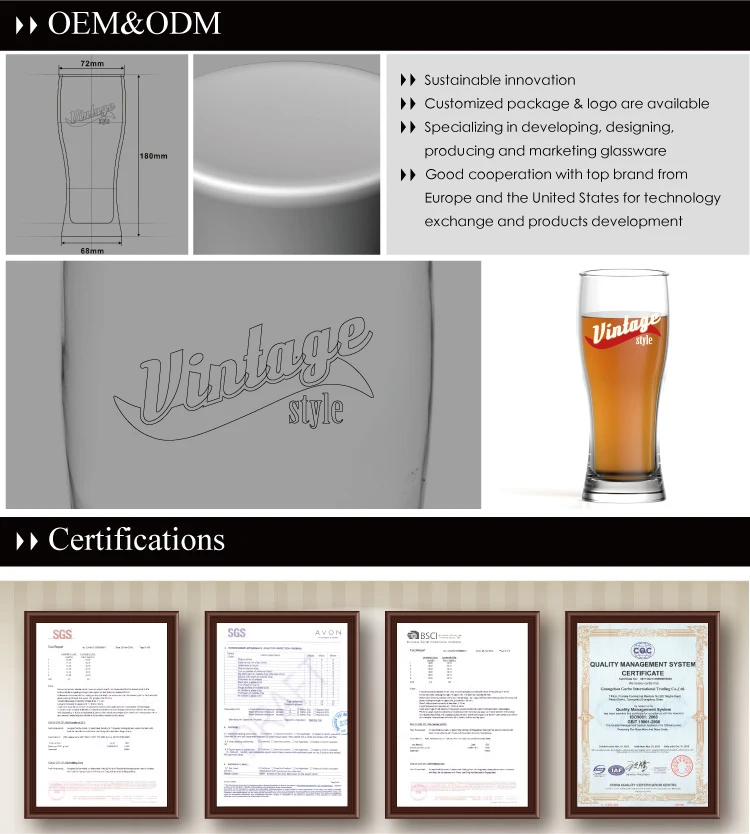 Wholesale 12oz Beer Can Shaped Glass Printed Pint Custom Craft Shaped