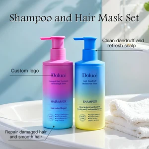 Hydrating and Soothing Dry and Itchy Scalp Anti Dandruff Shampoo and Moisturizing Hair Mask for Women and Men