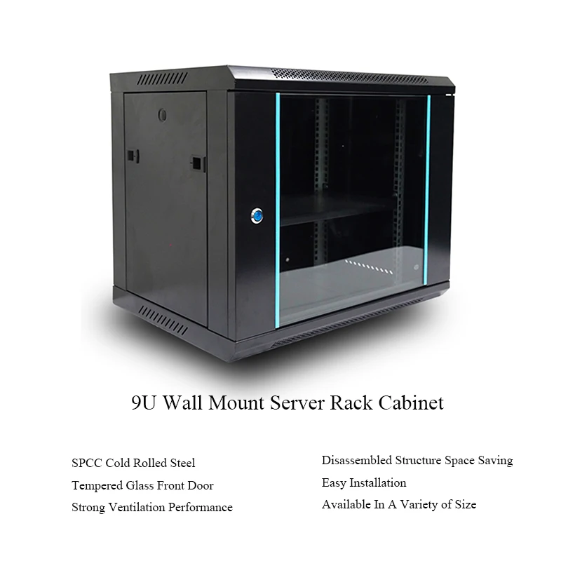 Mini Rack Server Network Accessories Server Rack 6u 9u Cabinet Server Racks Cabinets Steel