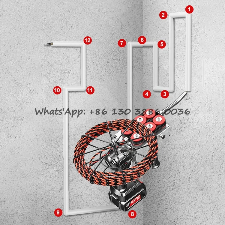 Brushless Wall Wiring Threading Machine - Efficient & Reliable
