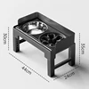 Black Stainless Steel Bowl+Slow Feeder