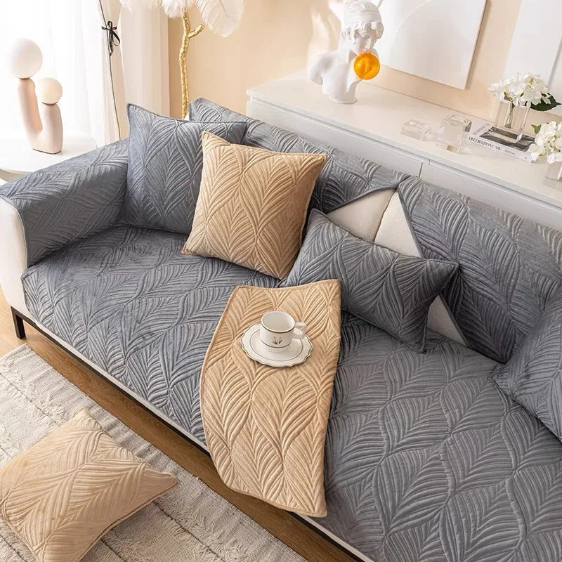 Лидер продаж Эластичный стеганый чехол для дивана нескользящий