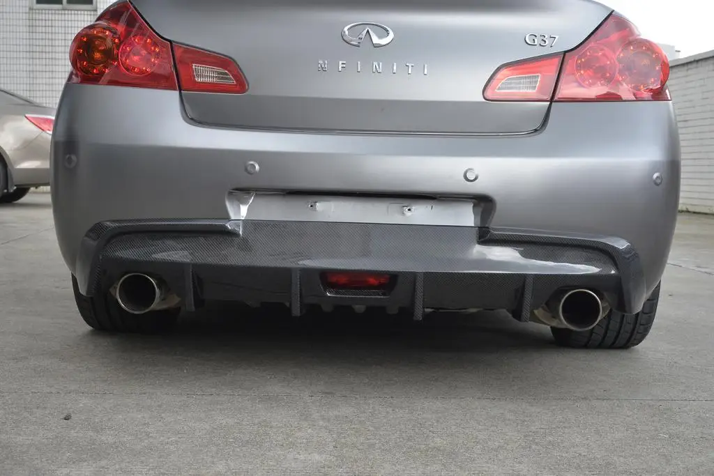 Custom Rear Carbon Fiber Bumper Exhaust Diffuser For Infiniti V36 G35 G37 Buy G37 Rear