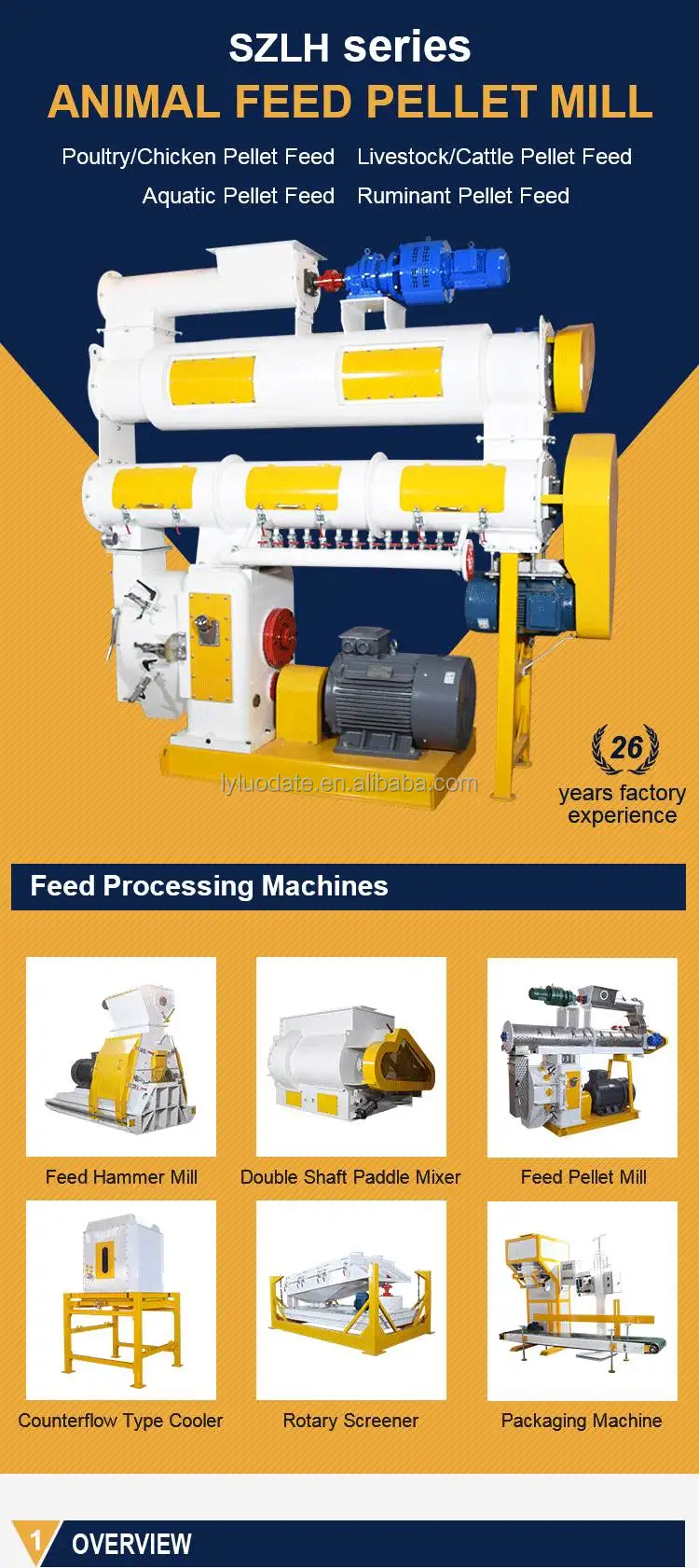 Cow Feed Processing Machinery/shrimp Feed Pellet Machine Production