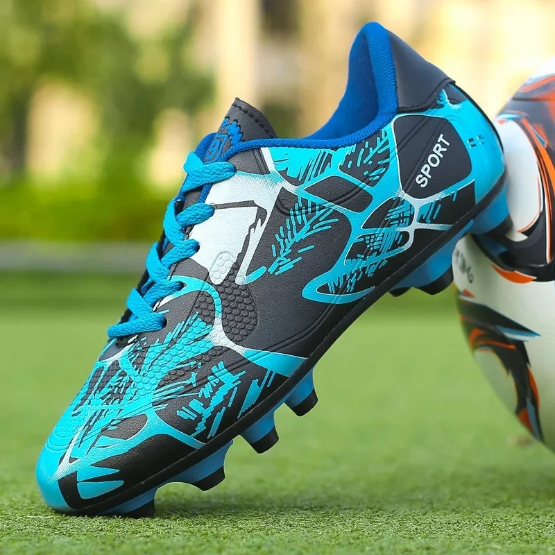 Children Football Shoes for Boy Turf Training Outdoor Sports Fast Soccer Tennis Pro  Boot for Kids