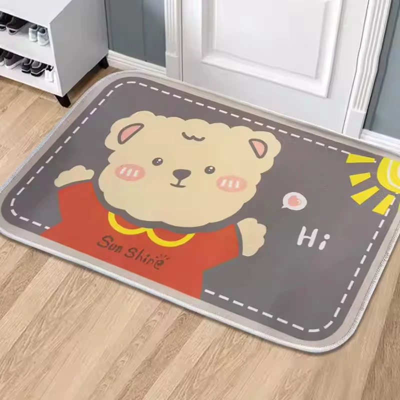 Hot Selling OEM Customised Super Absorbent Microfiber Bath Rug Non-Slip Waterproof Living Room Mat for Home Use for Kitchen