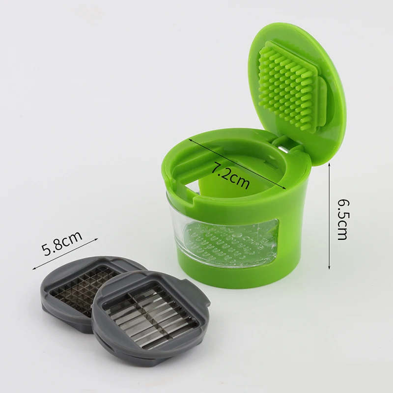 Kitchen Innovations Garlic-A-Peel Garlic Press, Crusher, Mincer, and Storage Container