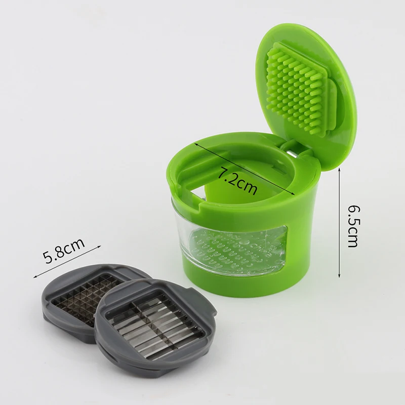 Kitchen Innovations Garlic-a-peel Garlic Press Crusher Cutter Mincer And  Storage Container - Includes Silicone Garlic Peeler - Buy Garlic Clove Cube