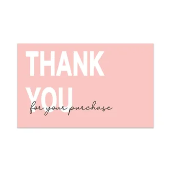 Factory Direct Supply Thank You Cards for Small Business Custom Printed Greeting Cards Custom Design Postcard