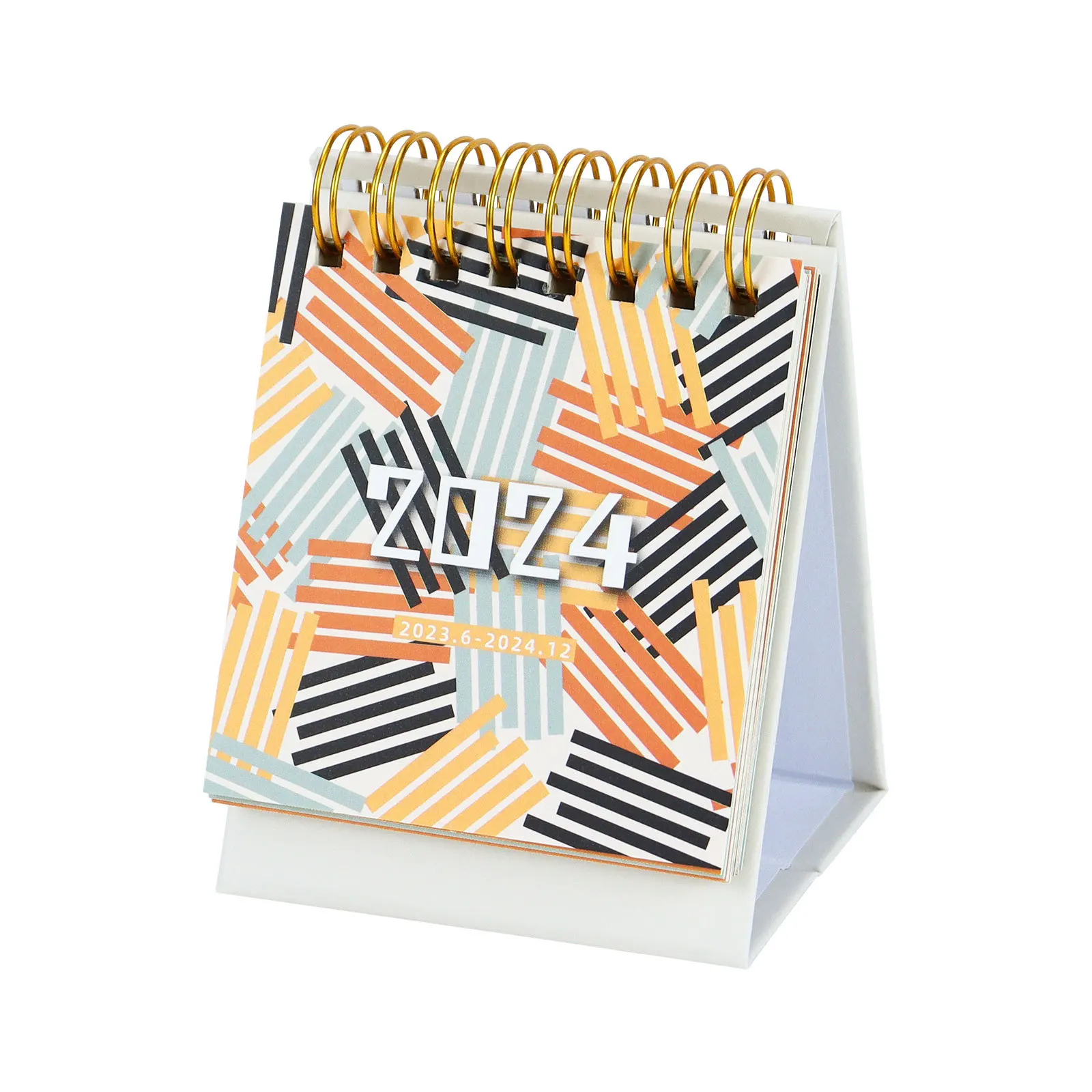 Simple Desk Calendar North America 2024 Full English Calendar Planet Creative Desk Cross Border Spot