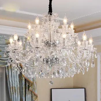 Hot Selling  Durable Living Room Crystal Chandeliers Ceiling Luxury For Hotel Project Lighting