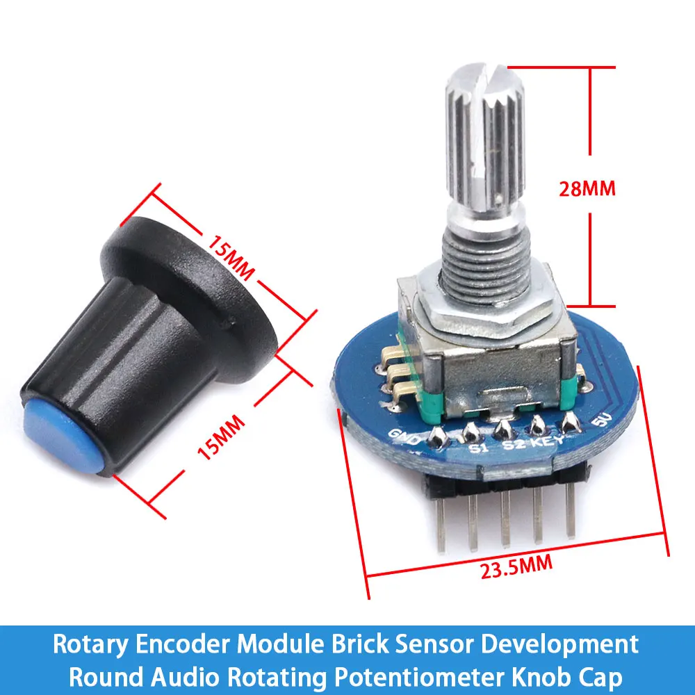 Rotary Encoder Module For Arduino Brick Sensor Development Round Audio ...