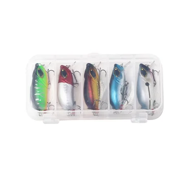 CHEERY 6 Colors 3D Vibration Metal Jigging Lures 55mm 7g-20g Bass Trout Marlin Saltwater Fishing Lures with Hooks – Metal Jig – view 2