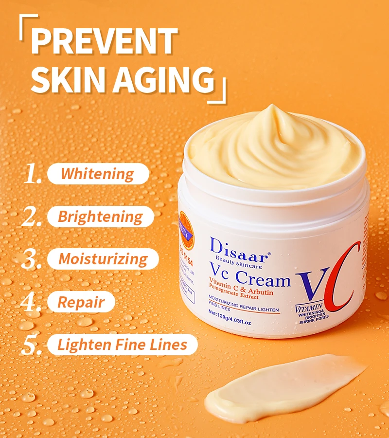 Disaar vitamin c skin whitening moisturizer face cream day and night facial cream