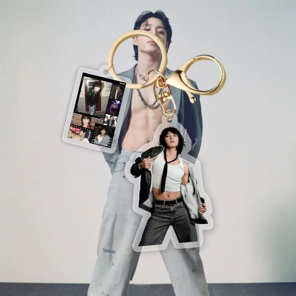 2025 Korea KPop Idol JUNG KOOK Creative Posture Picture Acrylic